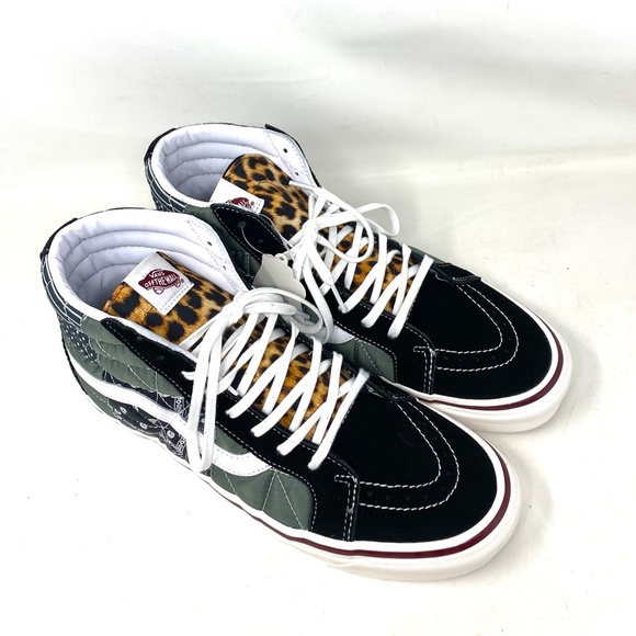 VANS Sk8-Hi 38 DX PW Sneaker Anaheim Canvas Suede Black Multi Men VN0A54FB9GU - Picture 6 of 8